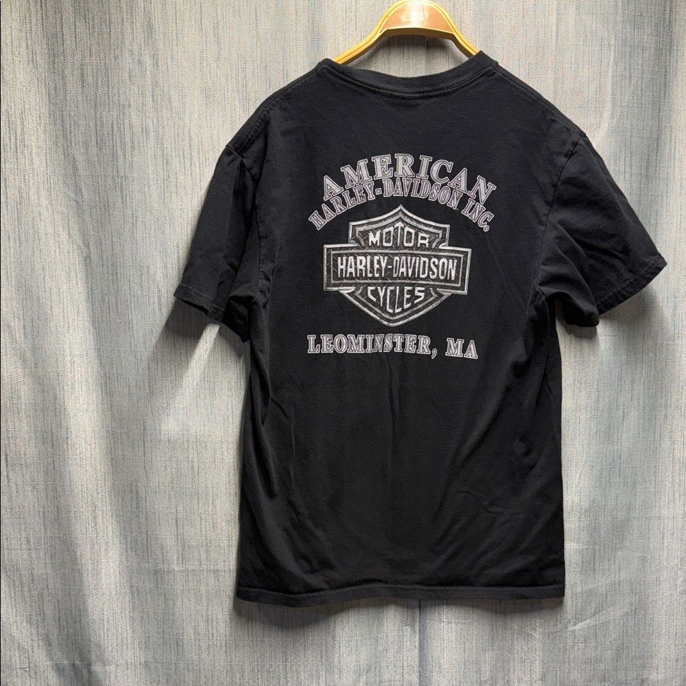 Harley-Davidson Black Tee with Bold Logo size large - Picture 2 of 11